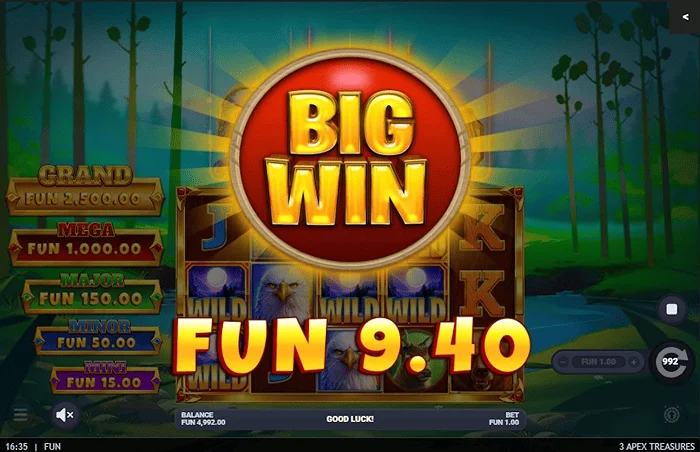 3 Apex Treasures - Hold & Win büyük kazancı